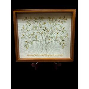 Connected with Bond of Belonging Forever Family Needle Point Embroidery Hallmark